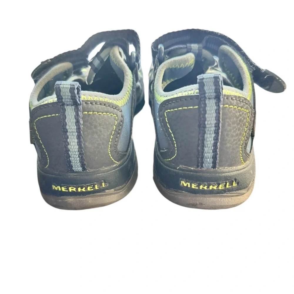 Merrell Hydro Gray Green Youth Sandals | Size 1Y | Outdoor Water Hiking Shoes